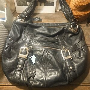 B.MAKOWSKY BUTTERY LEATHER BAG.EUC.LARGE.GREAT HARDWARE.CLEAN LINING.16"×14"♡♡